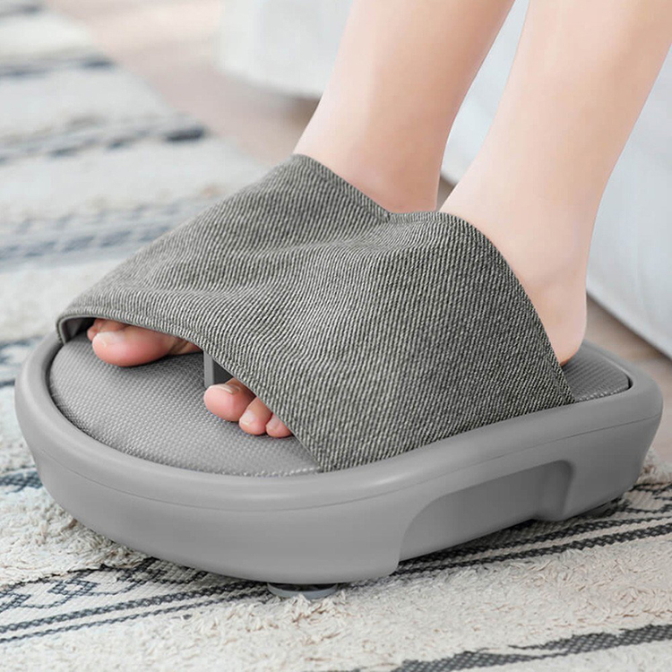 Xiaomi Leravan Lefan Lf Foot Reflexology Massager Electric Feet Warm Heating Vibrating Massage Shoes Machine 3D Hot Grey