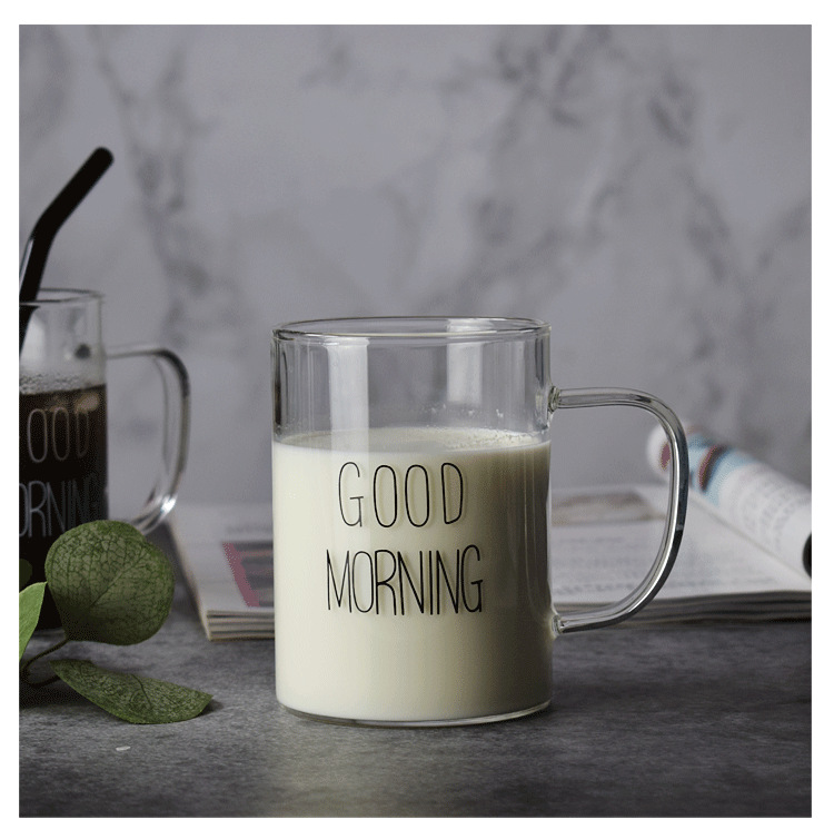 Ly thủy tinh tay cầm 450ml chịu nhiệt