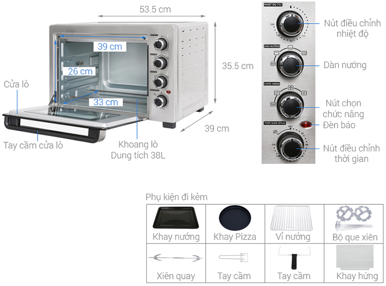 Lò Nướng Sharp EO-A384RCSV-ST (38L) - Hàng Chính Hãng