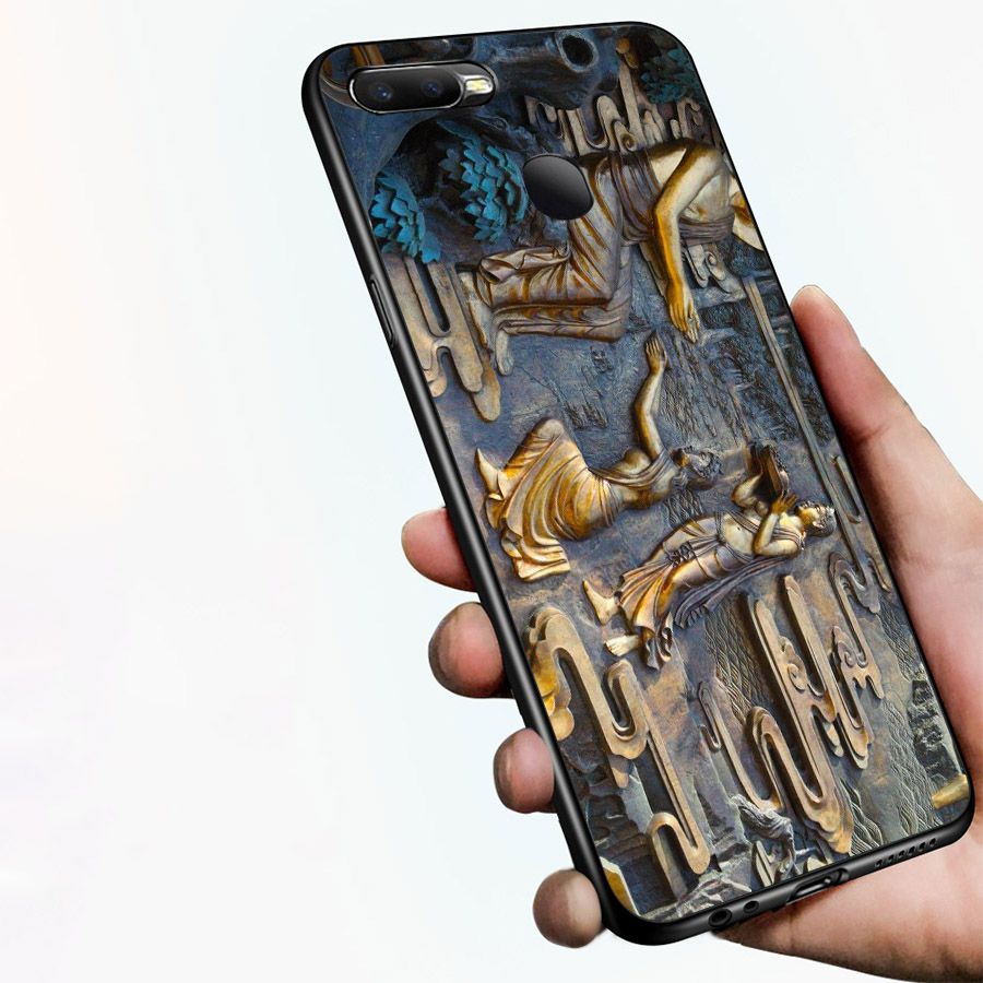 Ốp điện thoại kính cường lực cho máy Oppo F9 - Tôn giáo MS TGIAO089
