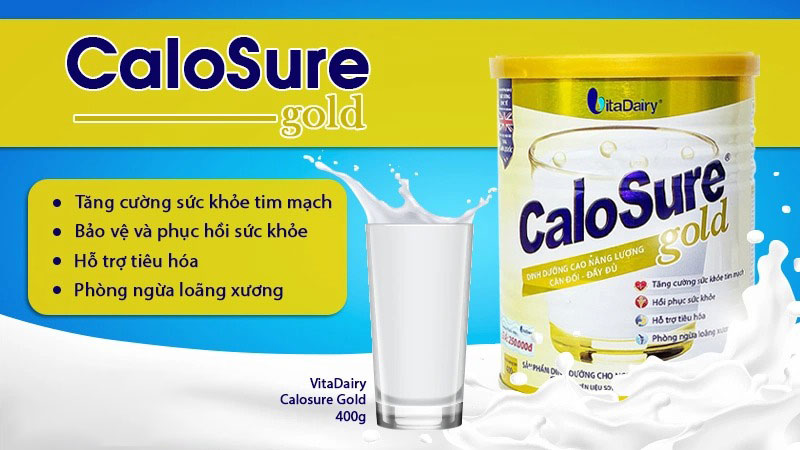 Sữa bột CaloSure Gold – dinh dưỡng dành cho người cao tuổi 900G