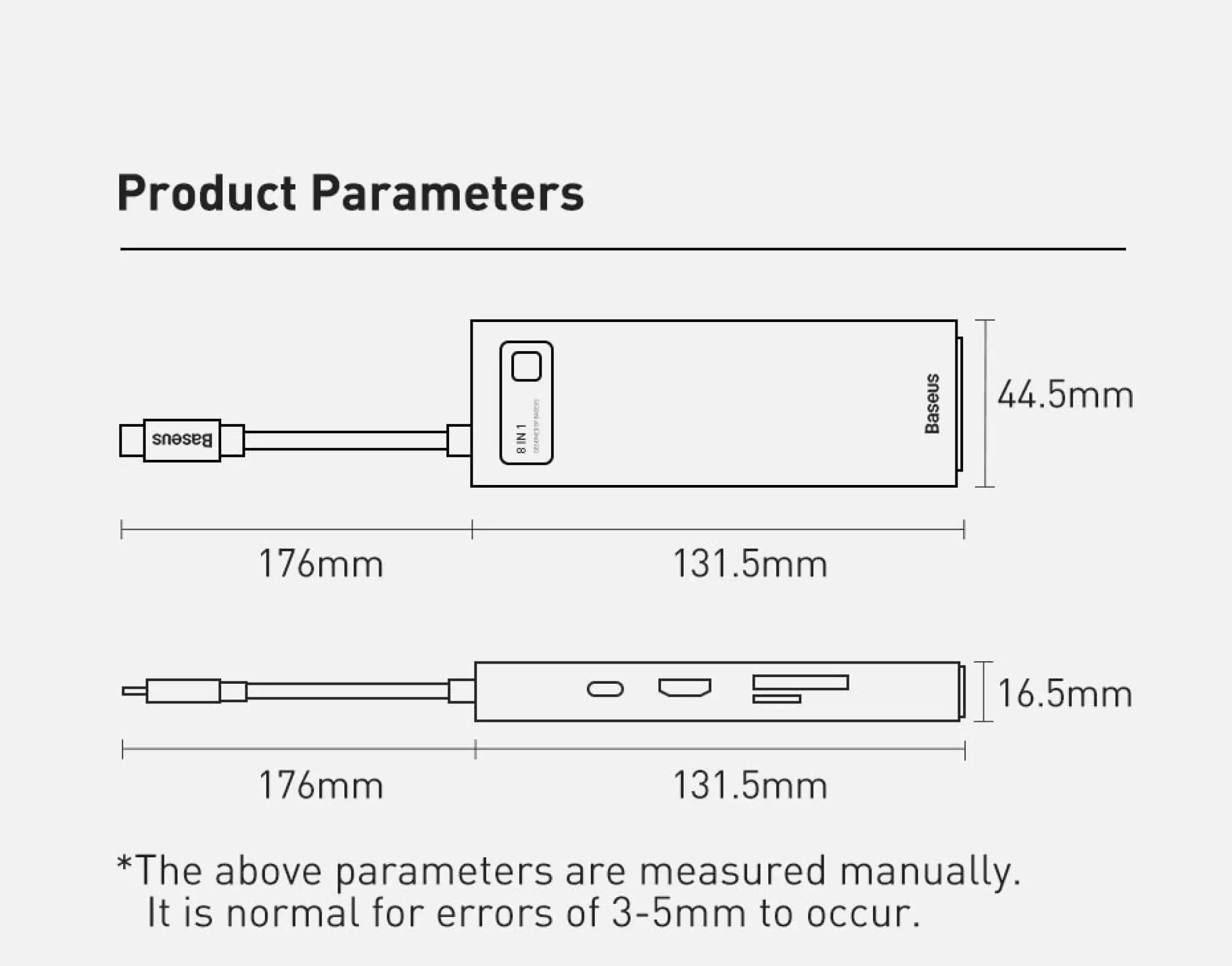 (Hàng chính hãng) Hub chuyển đổi đa năng Baseus Type-C - HDMI, USB, RJ45, SD, TF,... dành cho Macbook, Notebook, Laptop,... 