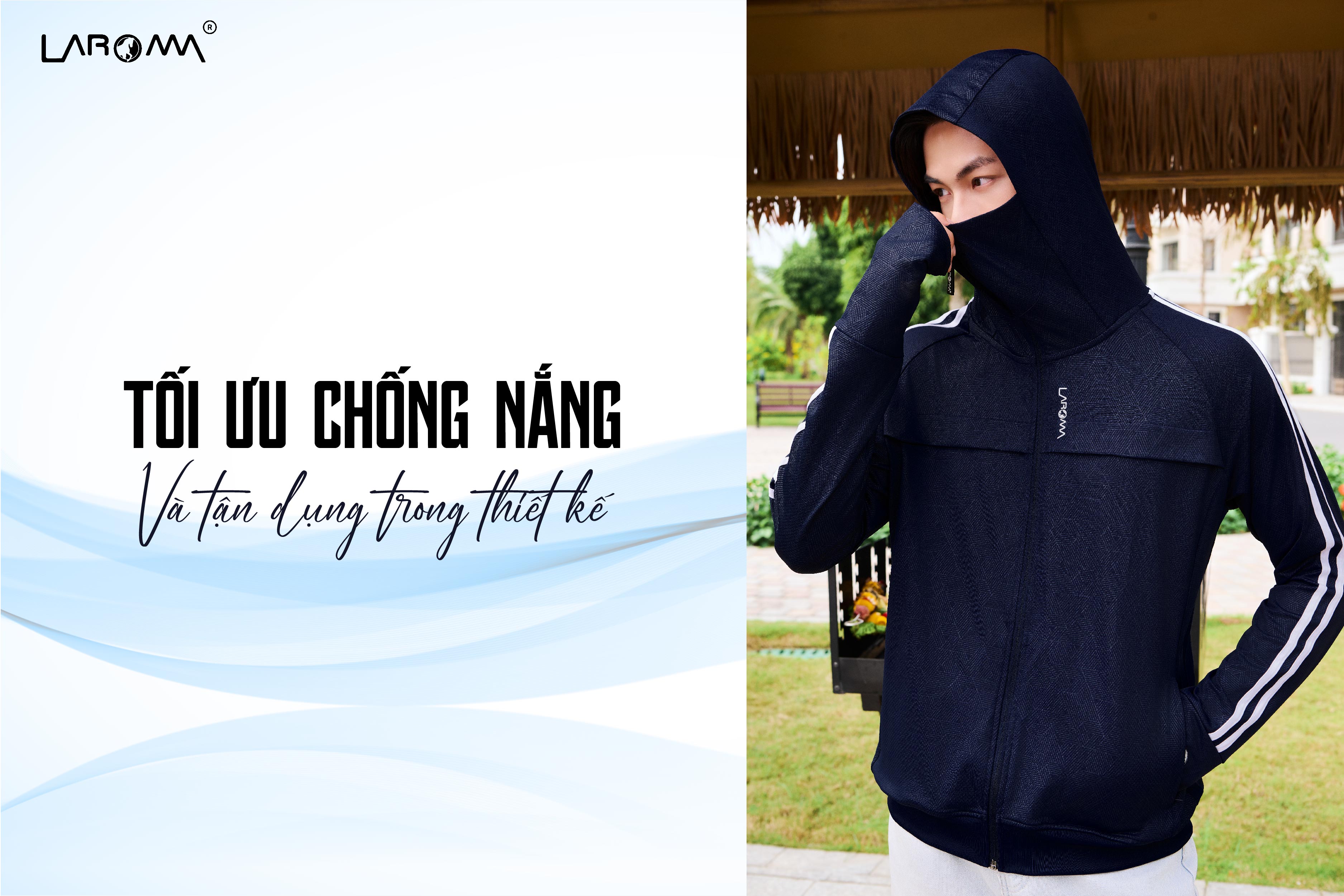Áo Chống Nắng Nam Coolair Laroma| UPF50+ | Vải Thơm | Làm Mát | Thời Trang | Đa Dụng
