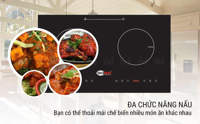 Bếp Âm Từ Đôi Bigsun BEH-2I (73cm) - Hàng Chính Hãng