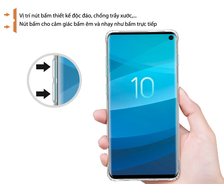 Ốp lưng Samsung Galaxy S10 Nillkin TPU Nature