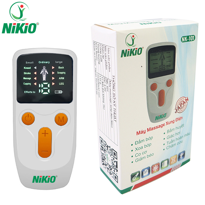 Máy massage xung điện pin sạc 8 miếng dán Nikio NK-101