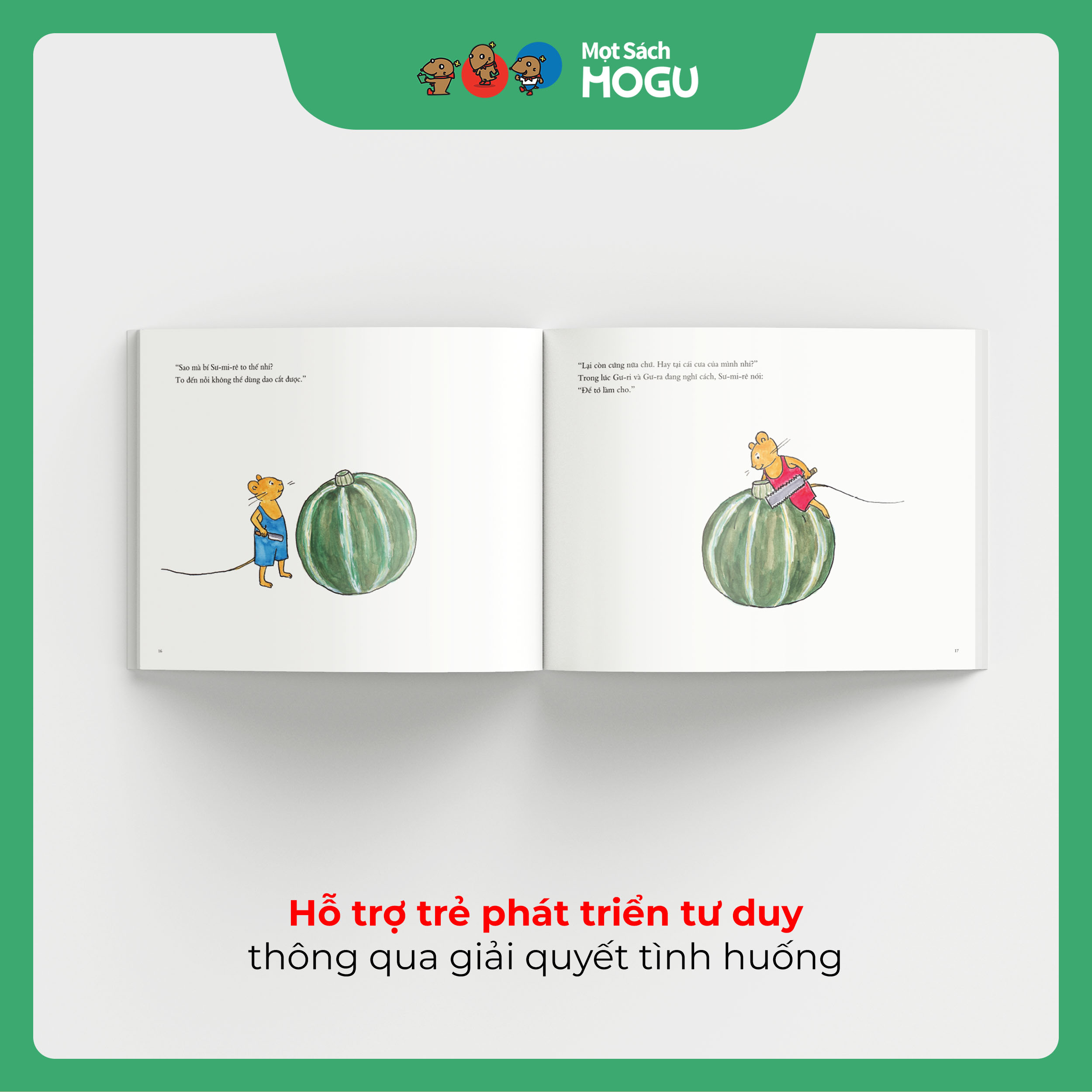Truyện Ehon bé 3-4-5 tuổi - Gư-ri, Gư-ra và bạn Sư-mi-rê