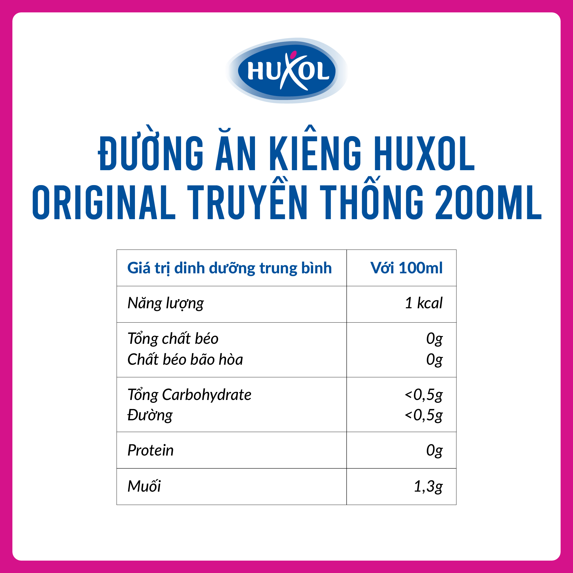 combo đường ăn kiêng sweetener huxol original 200ml - nhập khẩu từ đức - dành cho người tiểu đường, giảm cân, cao huyết áp 3