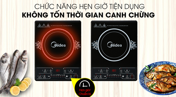 Bếp điện từ Midea MI-B1920DM - Hàng chính hãng
