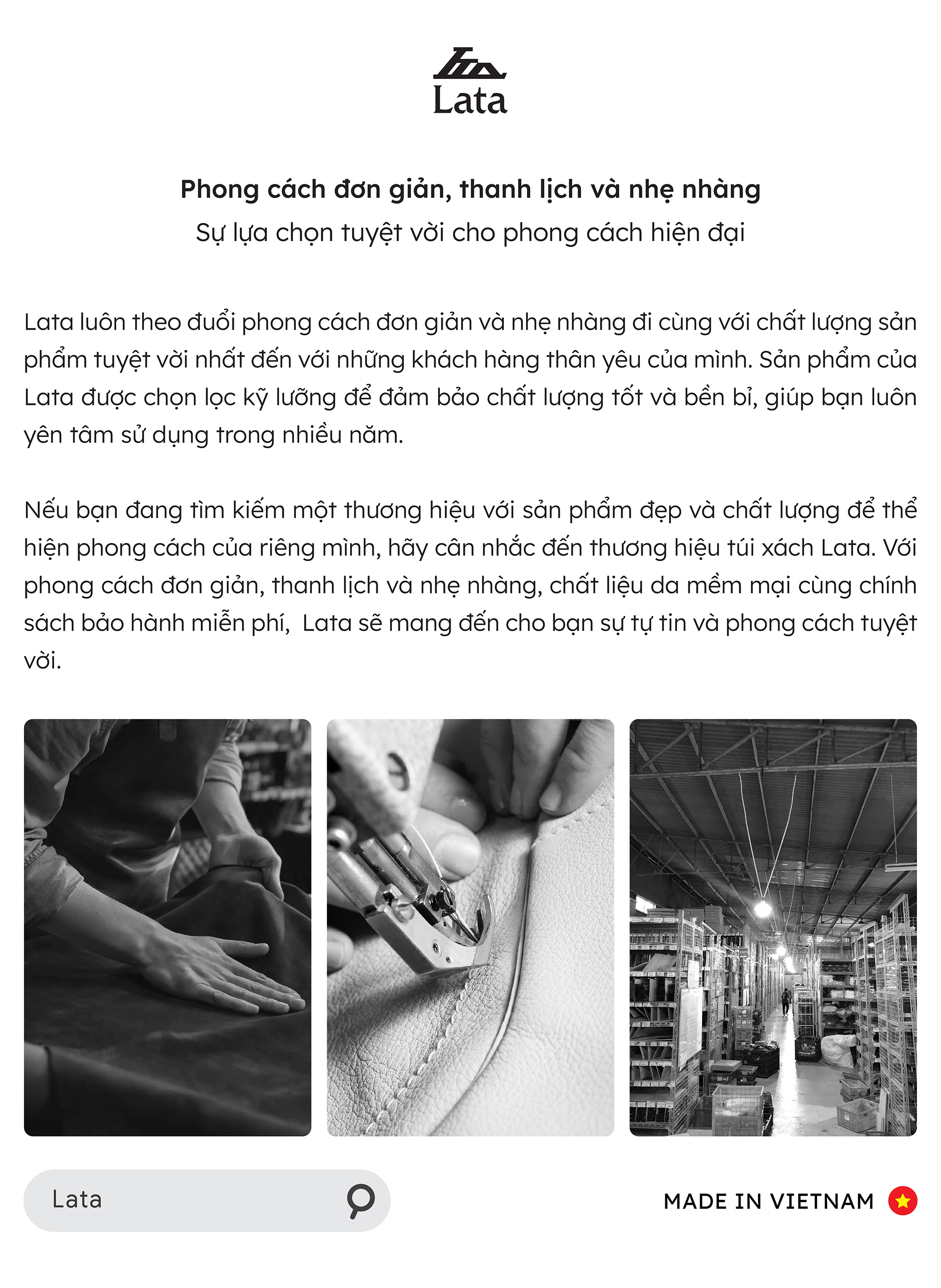 Cặp Công Sở Lata ( Thời trang nam basic - Cặp da CA42 )