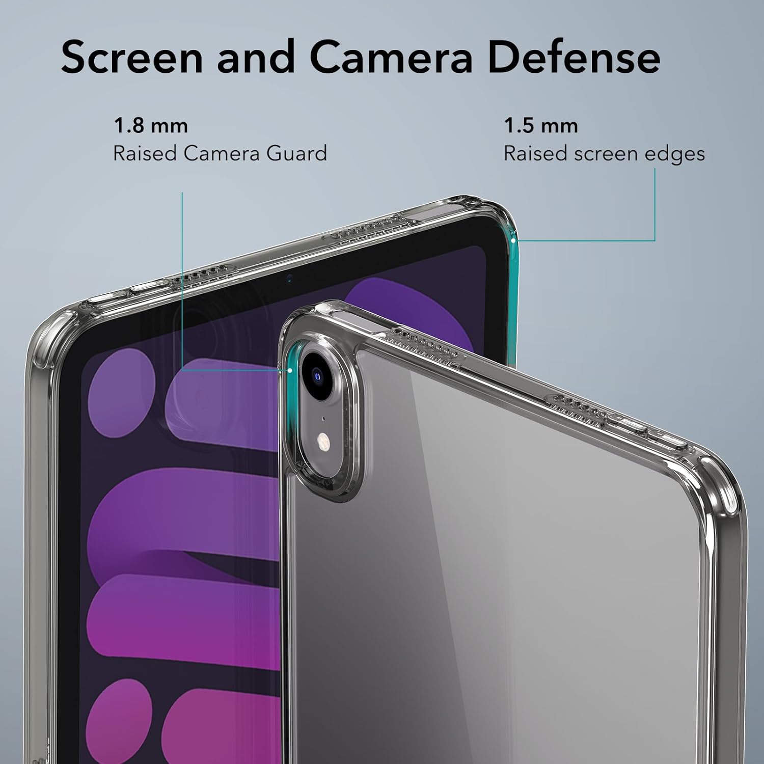 Ốp lưng Cho iPad Mini 7 ESR Metal Kickstand Case - Hàng Chính Hãng