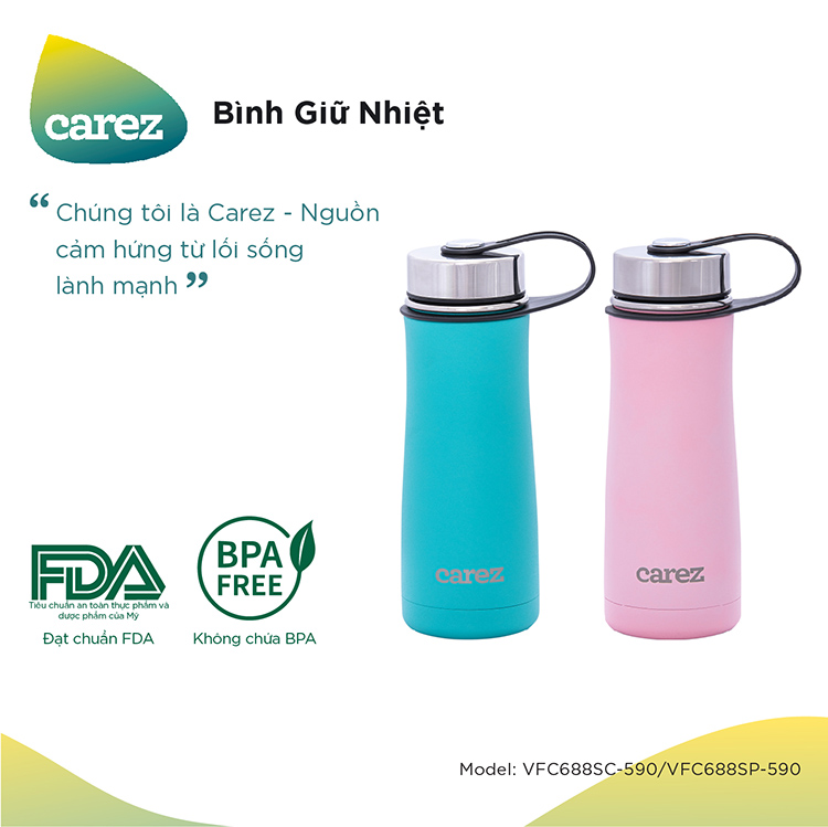 Bình Giữ Nhiệt CAREZ Travel Series (590ml)