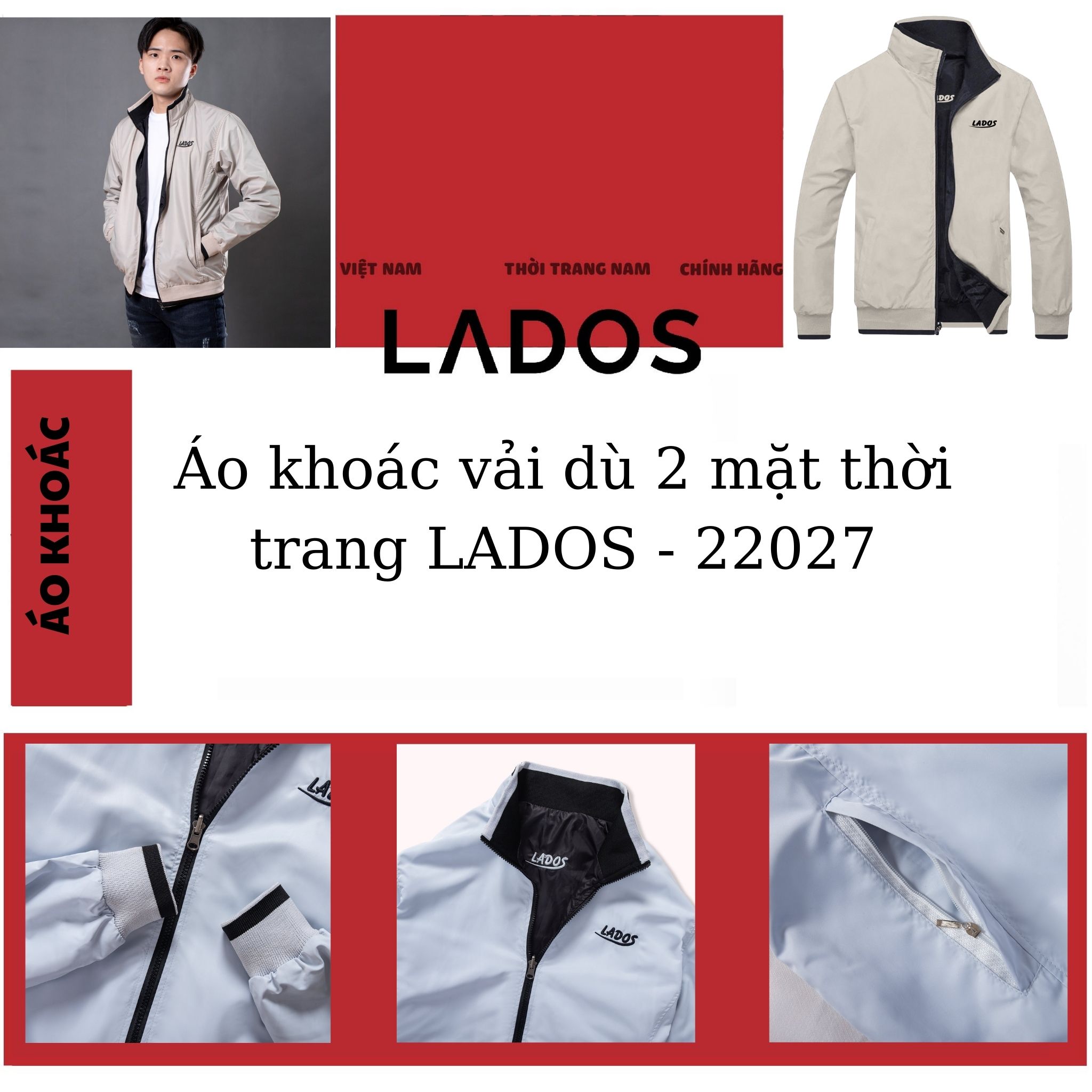 Mua Áo khoác dù 2 mặt chống Nước LADOS - 2027 , Form đẹp, chống nắng, chống nước tốt - XÁM TRẮNG - M tại Thời Trang Lados Mua Áo Khoác Dù 2 Mặt Chống Nước Lados - 2027 , Form Đẹp, Chống Nắng, Chống Nước Tốt - Xám Trắng - M Tại Thời Trang Lados