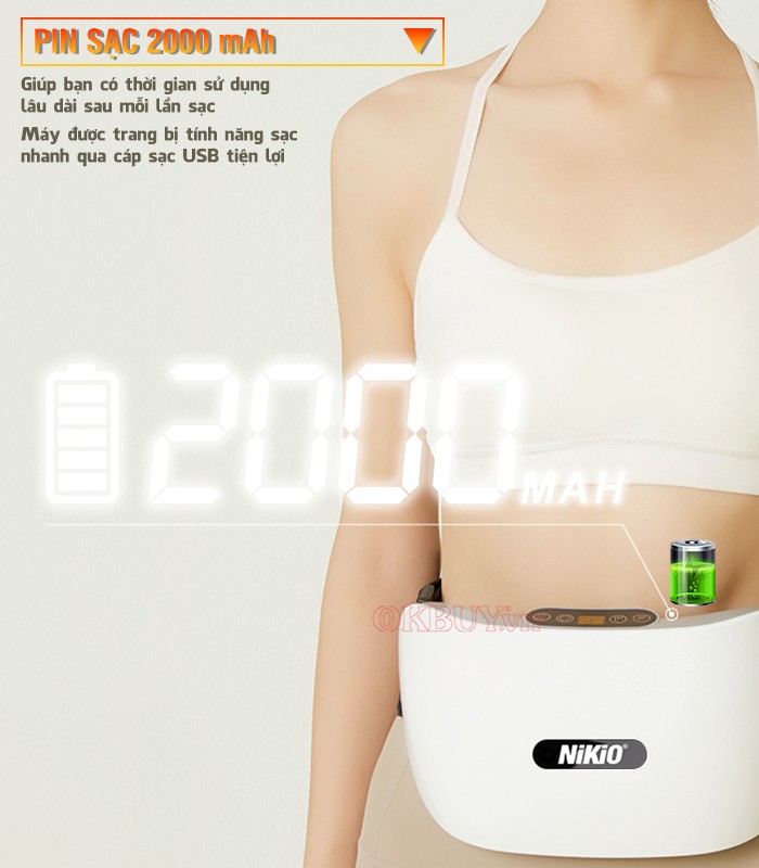 Máy matxa bụng cao cấp Nikio NK-166DC