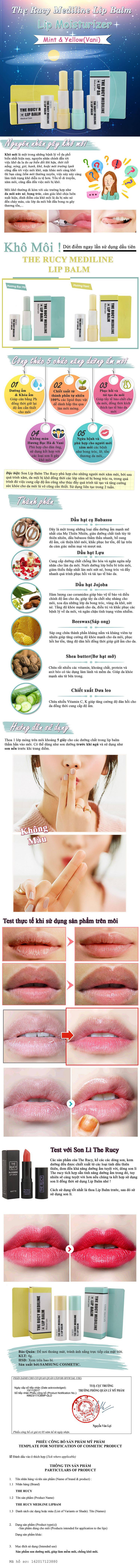 Bộ Trang Điểm The Rucy (Son Symlisity Silver #2 & Son Dưỡng Môi Lip Balm Vanilla)