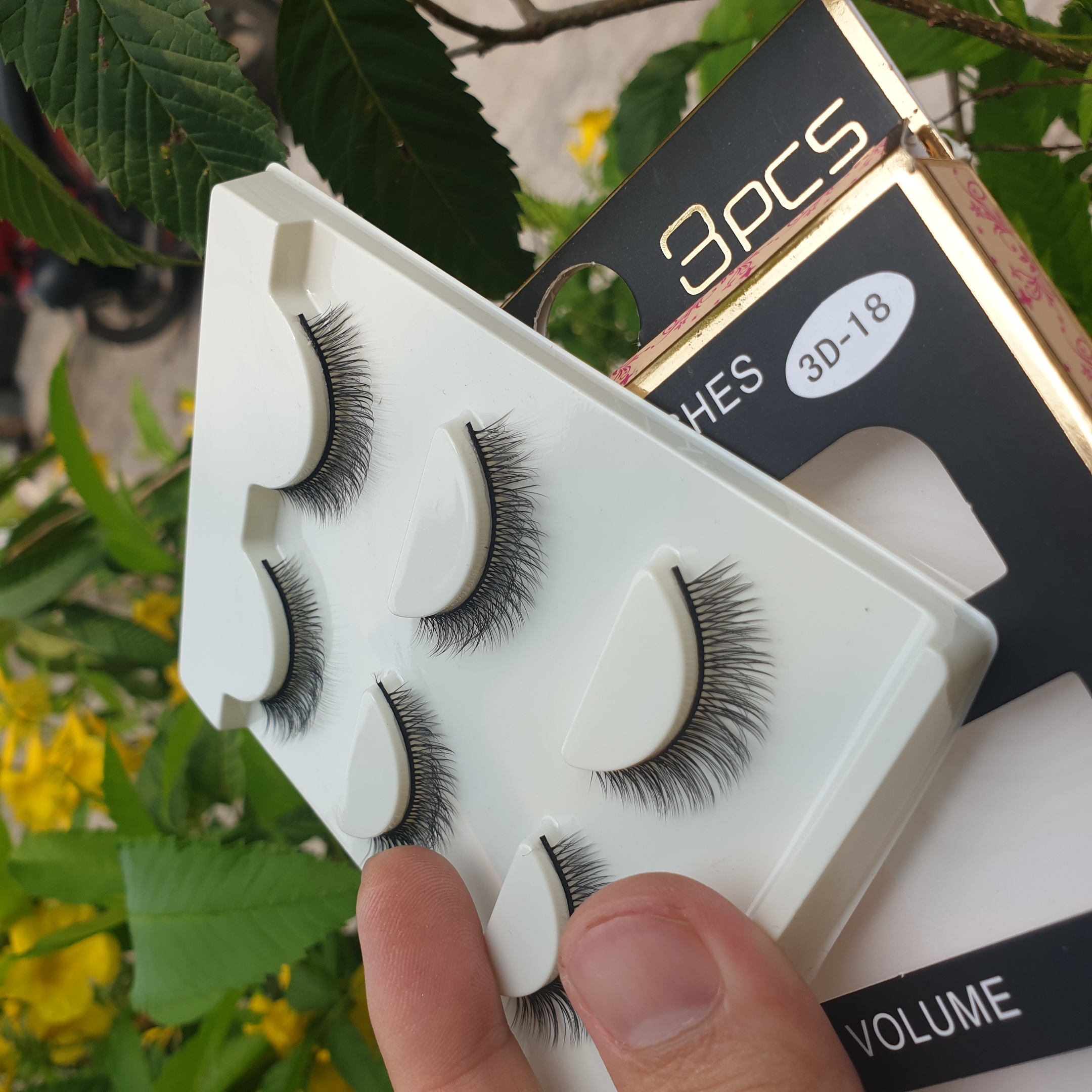 Lông mi giả lông chồn 3 Fashion Eyelashes 3 Faux-Cils 3D 1 bộ 3 cặp