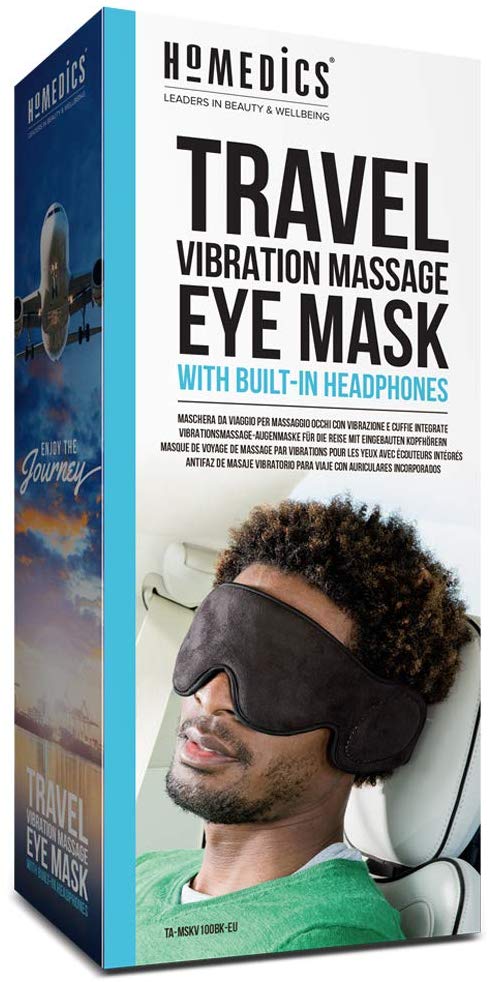 Massage mắt du lịch đi kèm tai nghe - HoMedics Travel eye massager nhập khẩu USA
