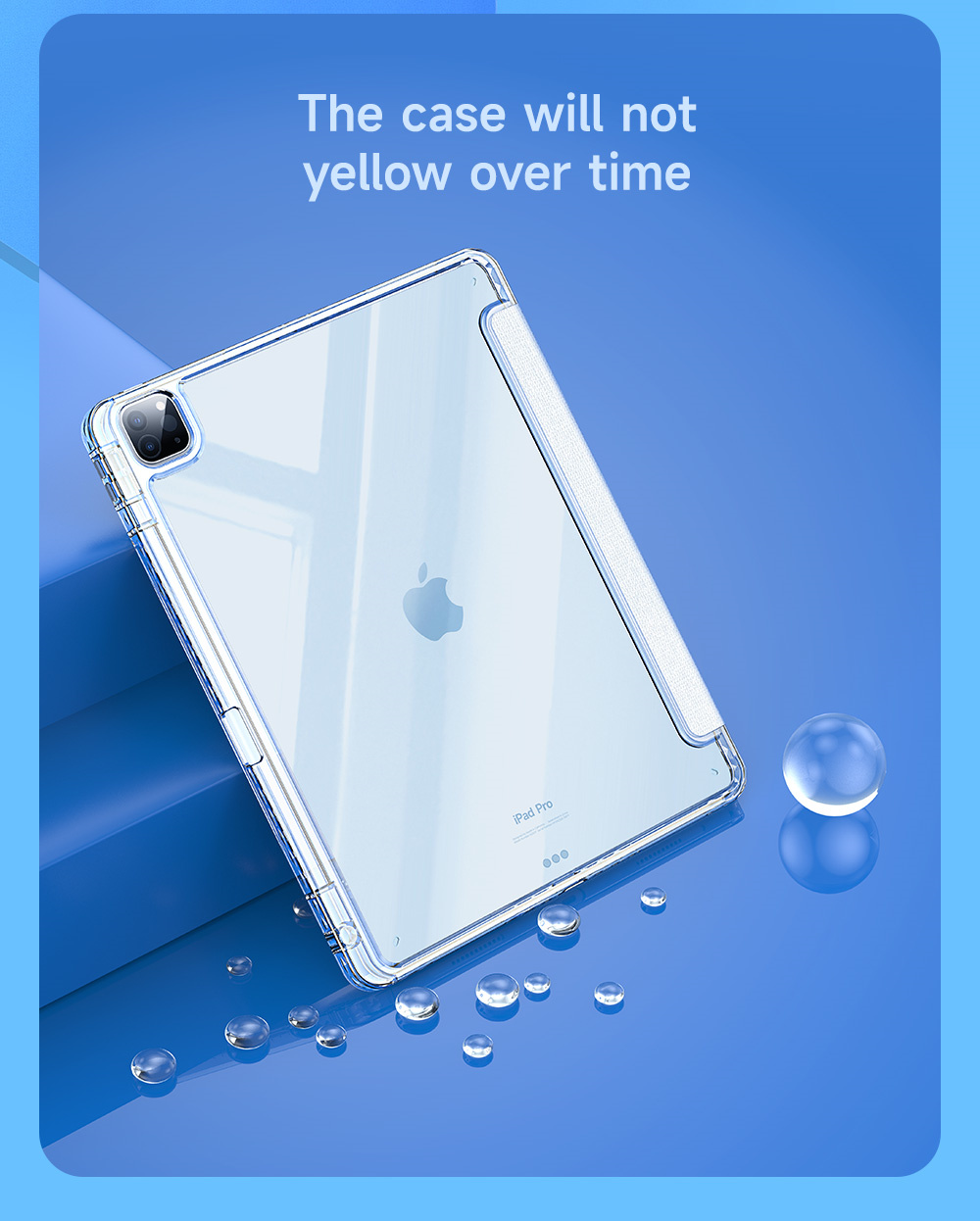 Bao da ipad Dux Ducis Unid cho Ipad Air 6/ 5/ 4/ Ipad Pro 11 M1/ M2, có khe cắm bút, auto sleep/wake, trong suốt_ Hàng chính hãng