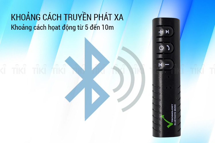 Thiết Bị Chuyển Đổi Âm Thanh Có Dây Thành Không Dây VietTech Bluetooth Music V4.1 (Đen) - Hàng Chính Hãng