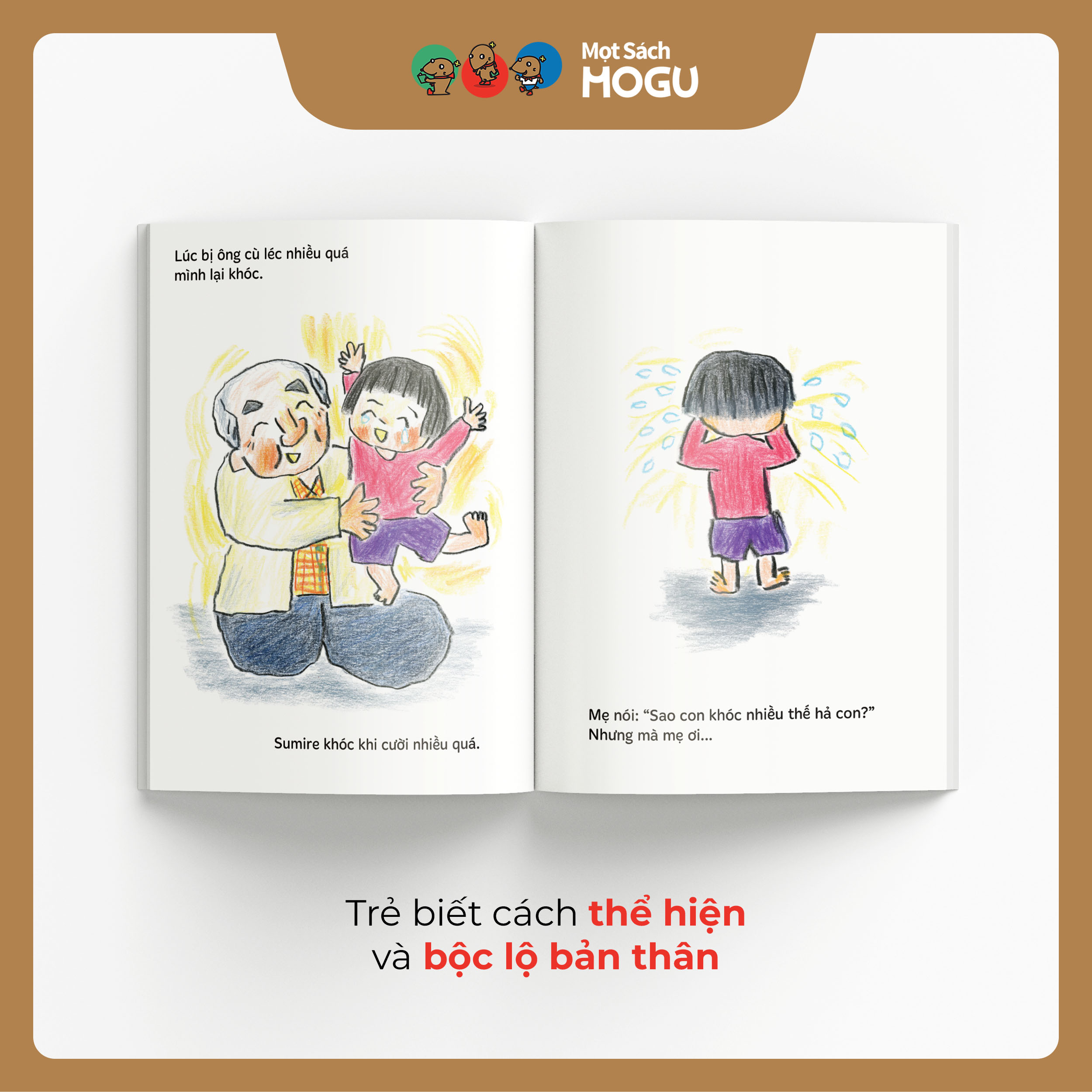 Truyện Ehon bé 3-4-5 tuổi - Để Con Được Khóc