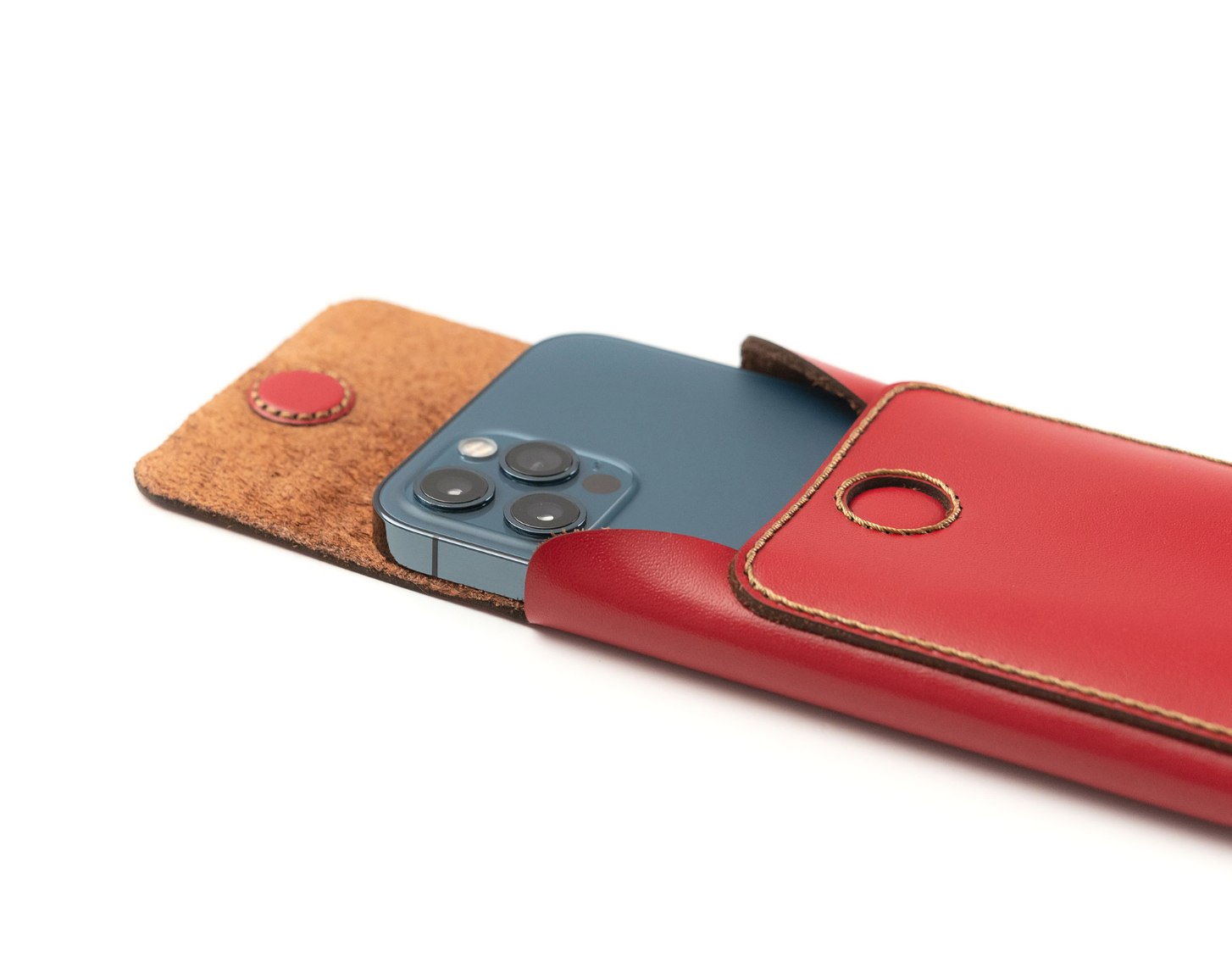 BAO DA IPHONE 12 PRO MAX NẮP DỌC - CHÍNH HÃNG KHACTEN.COM