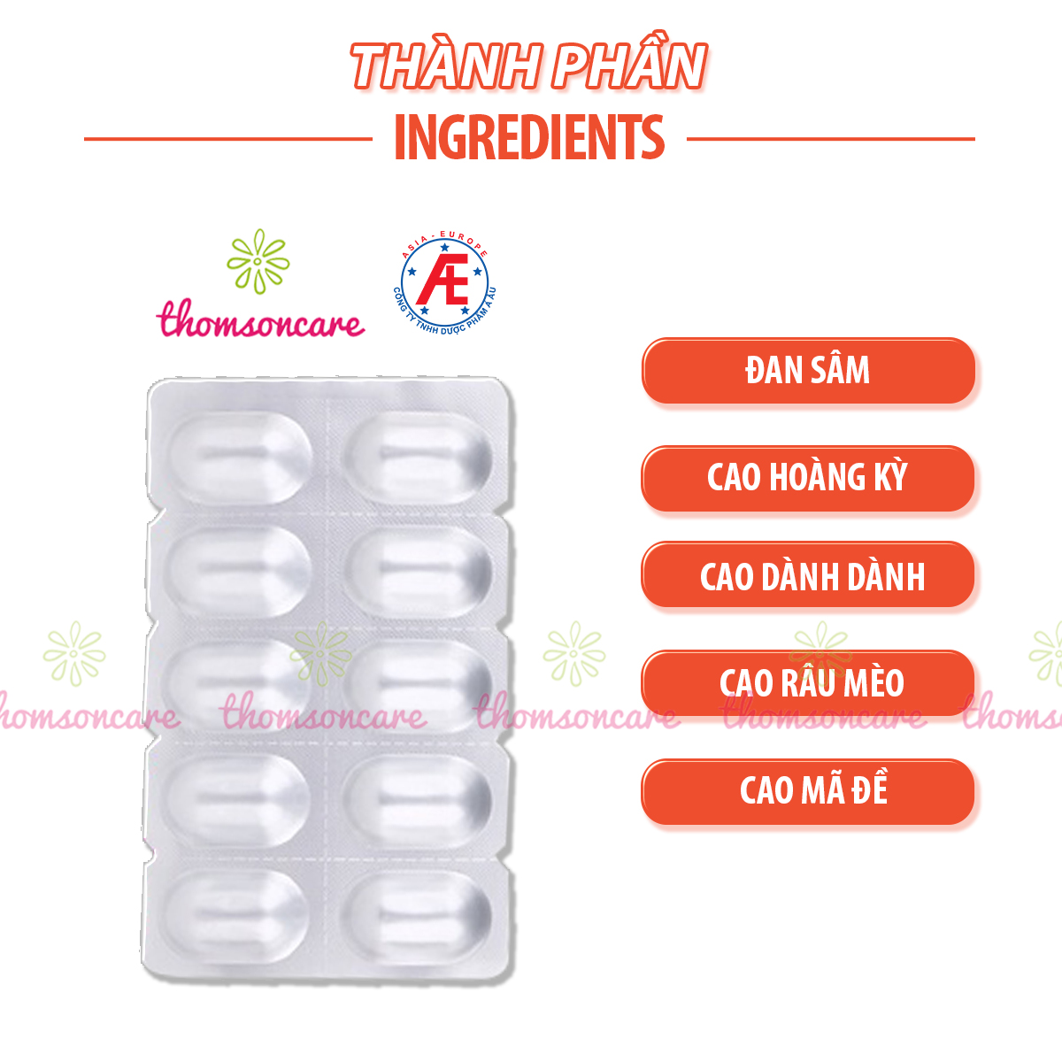 Ích Thận Vương - Có tem tích điểm - Hỗ trợ ngăn ngừa và giảm sỏi thận từ thảo dược linh chi đỏ, cao đan sâm 