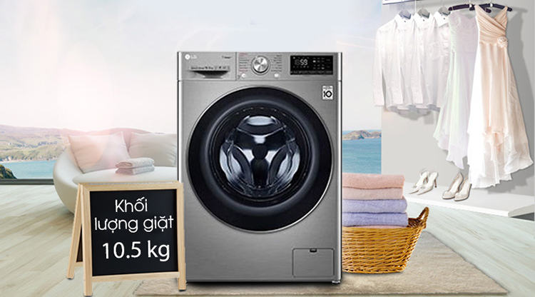 Máy giặt LG Inverter 10.5 kg FV1450S3V - Chỉ giao HCM