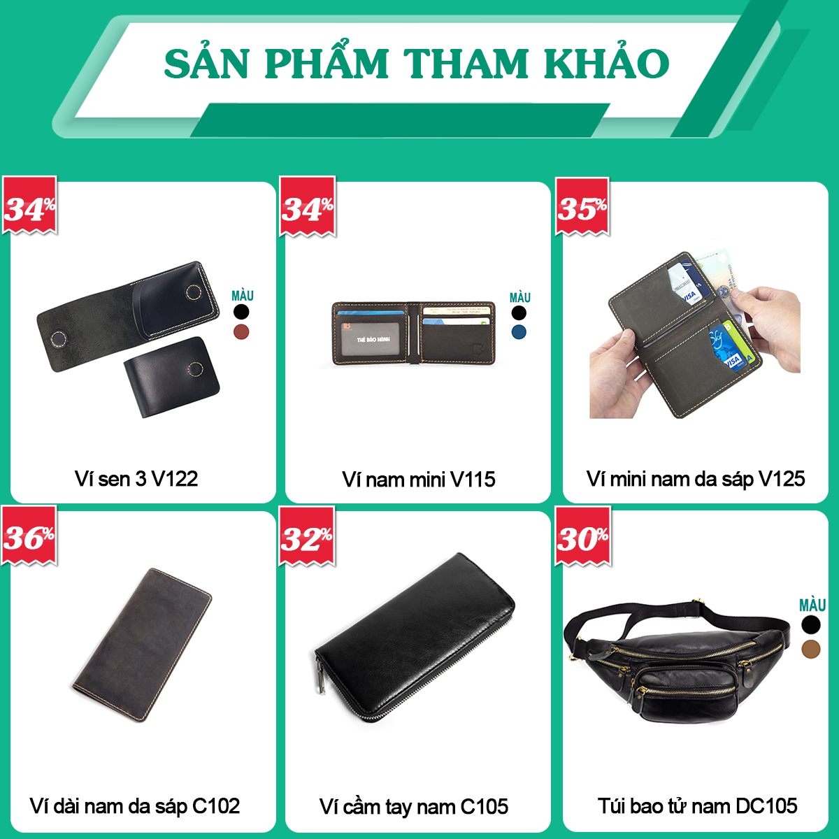 Ví sen 3 PLUS da bò Pullup V123, bóp mini nam nhỏ gọn hai màu đen và nâu, đường chỉ may tinh tế, đựng thẻ kẹp tiền tiện lợi, fullbox, thương hiệu Bụi leather chuyên đồ da thật