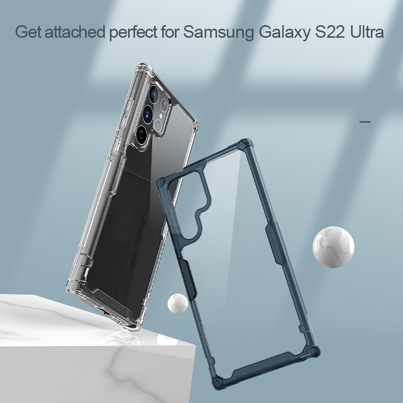 Ốp Lưng Nillkin Nature TPU Pro cho Samsung Galaxy S22 Ultra - Hàng Nhập Khẩu