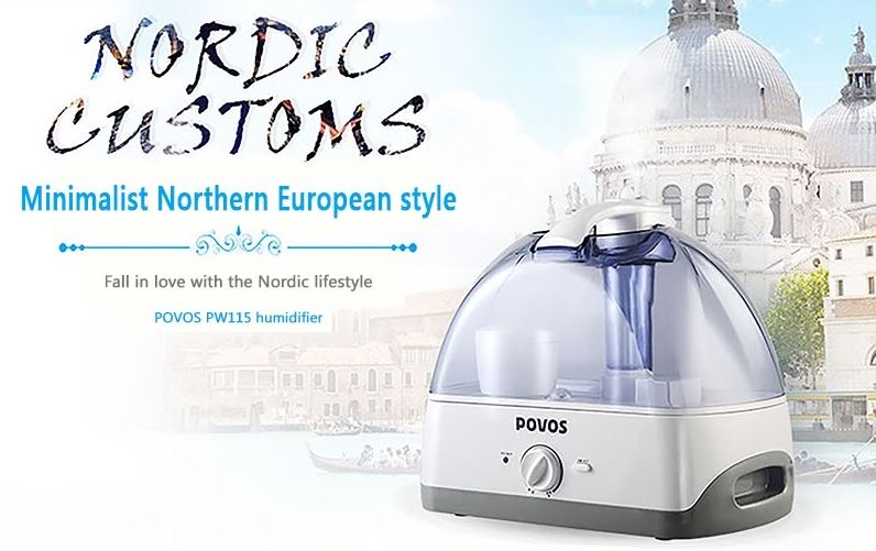 POVOS PW115 Humidifier, White