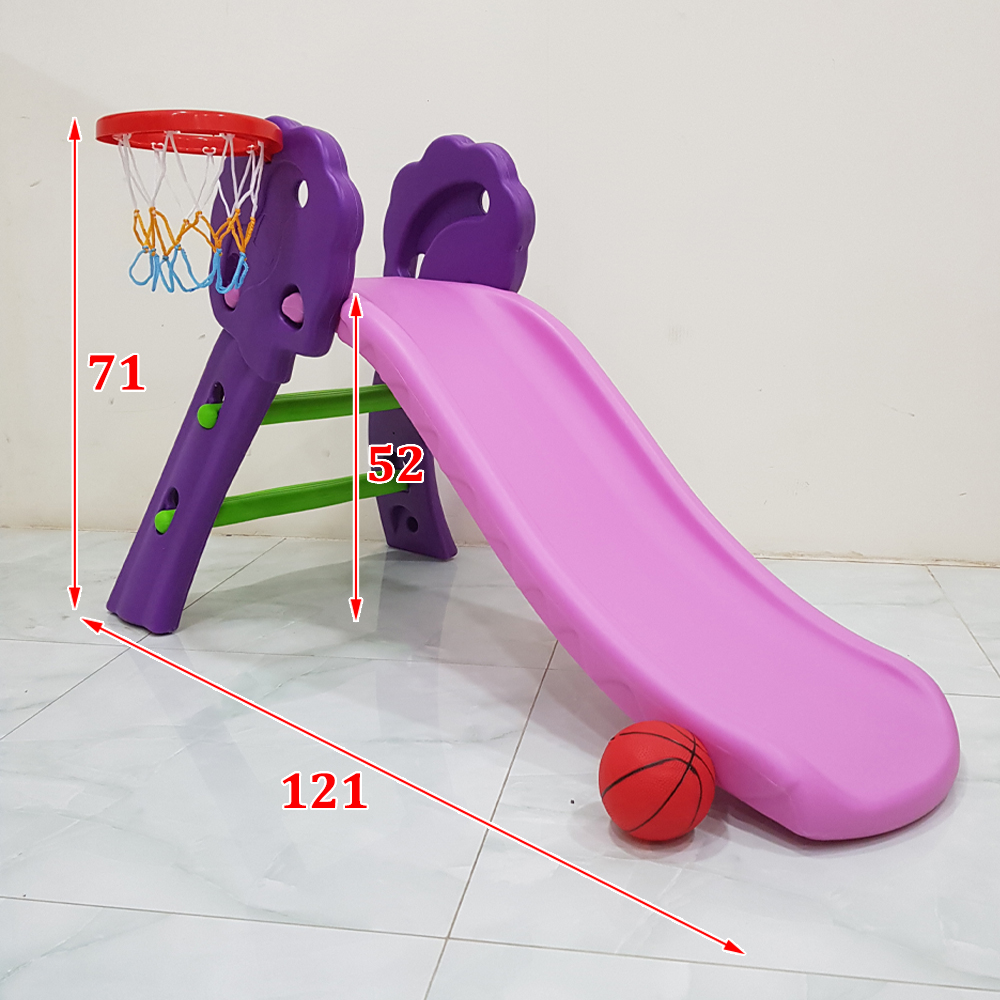 cầu tuột máng đúc có bóng rổ PL0601B