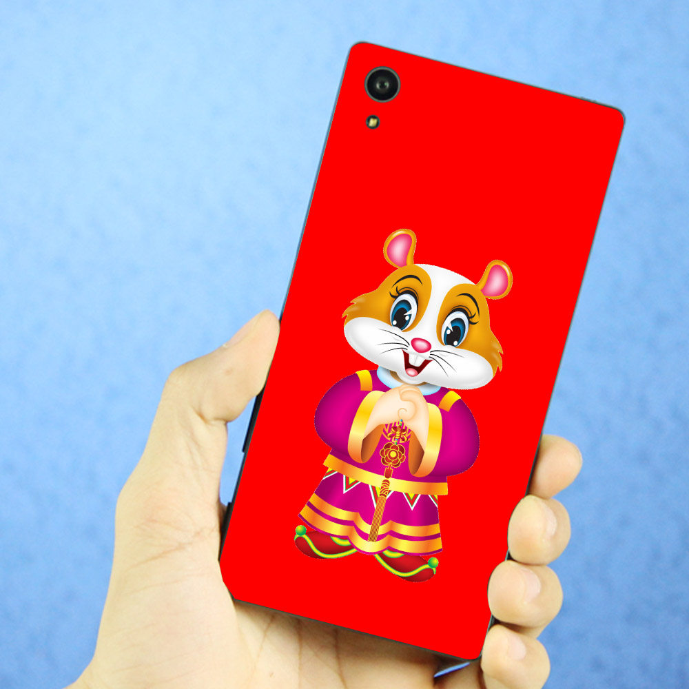 Ốp điện thoại Sony Xperia XA1 - chú chuột chúc tết 03 MS CCT003