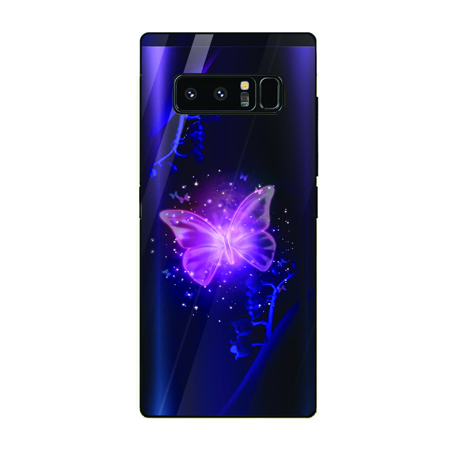 Ốp kính cường lực cho điện thoại Samsung Galaxy Note 9 - bướm đẹp MS BUOMD087