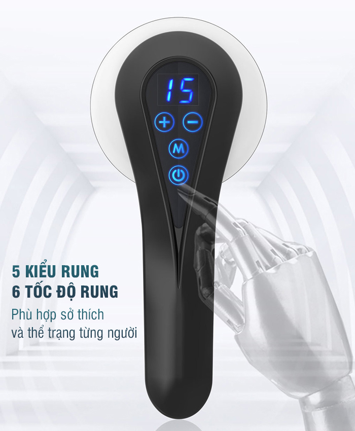 Máy massage cầm tay pin sạc Puli PL-665DC