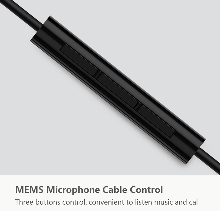 Original Xiaomi Dual-unit Half-in-ear Type-C Earphones MEMS Microphone Wired Control Music Stereo Headphone Durable - Black