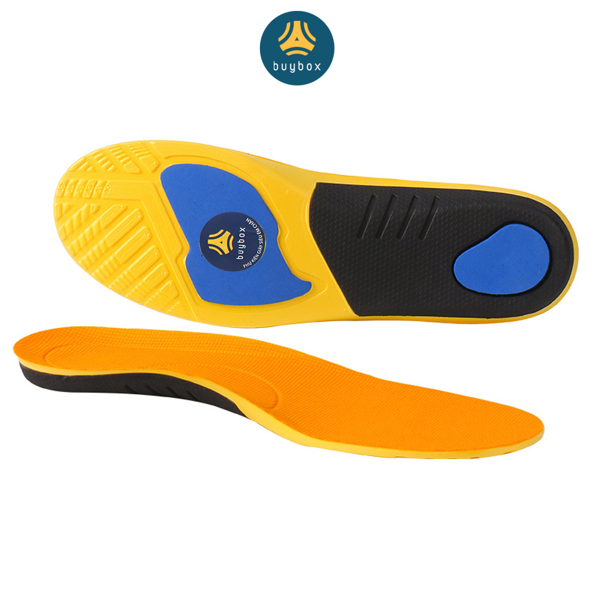 Lót giày thể thao EVA 4D ốp mút PU cứng giảm chấn vòm ngang và chống thốn gót - buybox - BBPK180