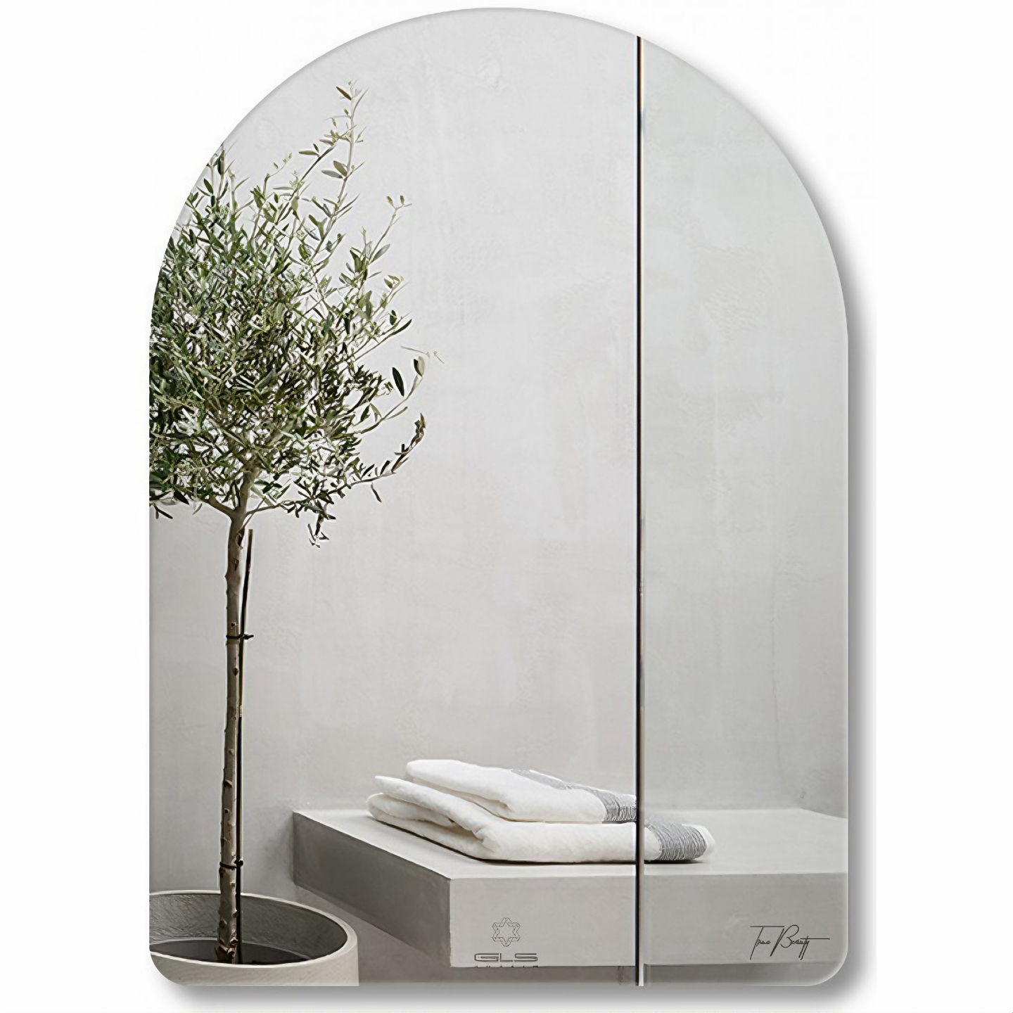 Gương soi viền tròn KG105 nhà tắm tráng bạc cao cấp loại tốt, bao ko bể vỡ, kiếng cường lực 5mm - Hàng chính hãng