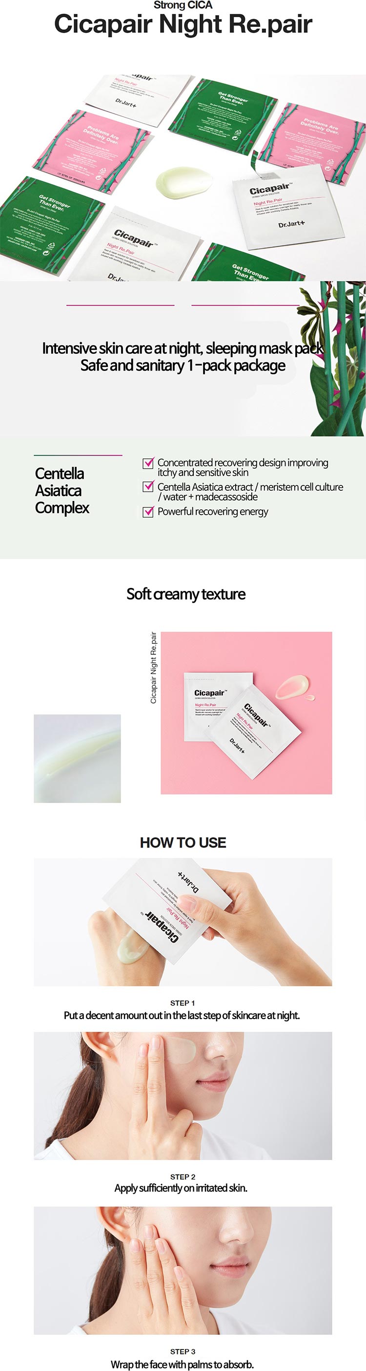 Mặt Nạ Ngủ Dr.Jart+ Cicapair Night Repair