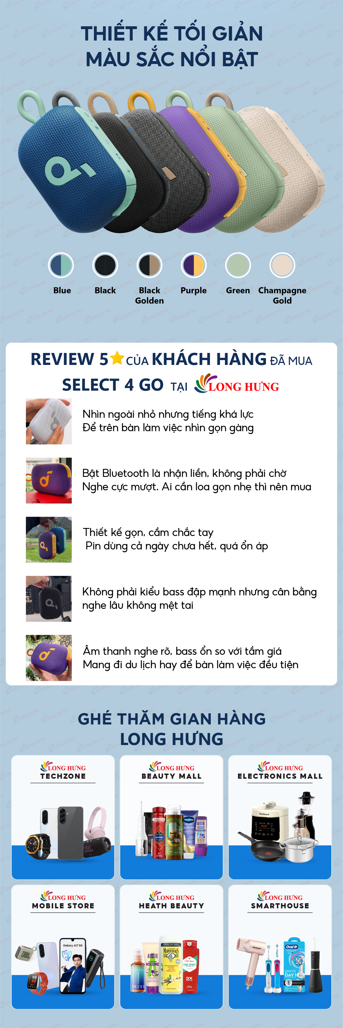 Loa Bluetooth Anker Soundcore Select 4 Go A31X1 - Hàng chính hãng