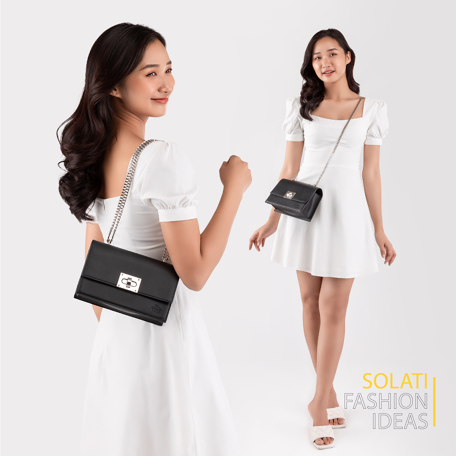 Túi Lata ( Thời trang nữ đi chơi size 21- Túi đeo chéo da HN104 )