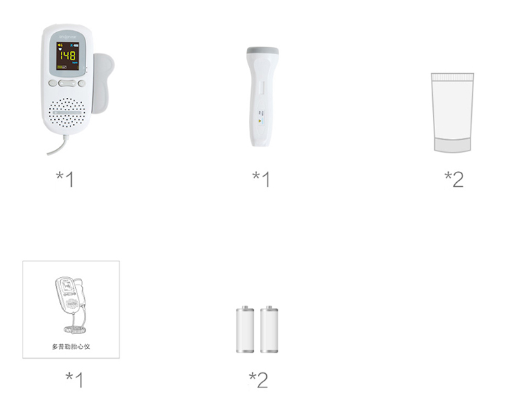 Xiaomi Mijia Andon Doppler Fetal Heartbeat Detector FD-600G 2.0MHz Advanced Sensitive Probe Smart Reduce Noise Explore