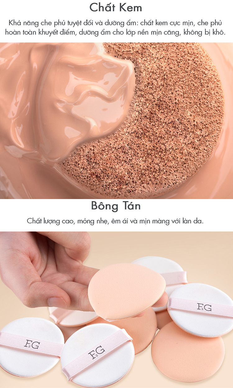 Phấn Nước F2G Beautiful Mochi Cushion SPF50+ Pa+++