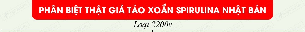 Combo 2 Hộp Tảo Xoắn Spirulina Nội Địa Nhật Bản 2200 Viên