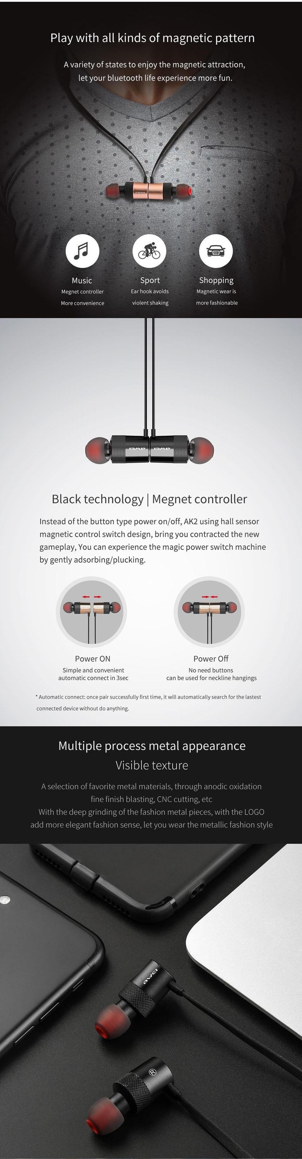 chi tiêt tai nghe bluetooth awei ak2