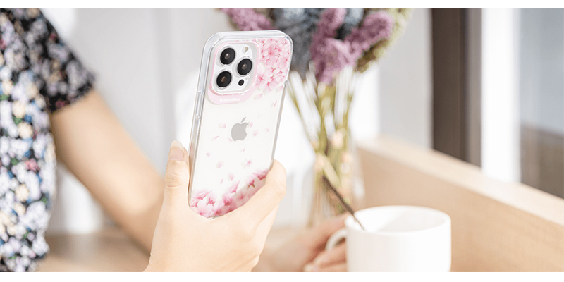 Ốp Lưng choIphone 13/ 13 Pro/ 13 Pro max Hàng chính hãng Hiệu SwitchEasy (Artist Sakura)  