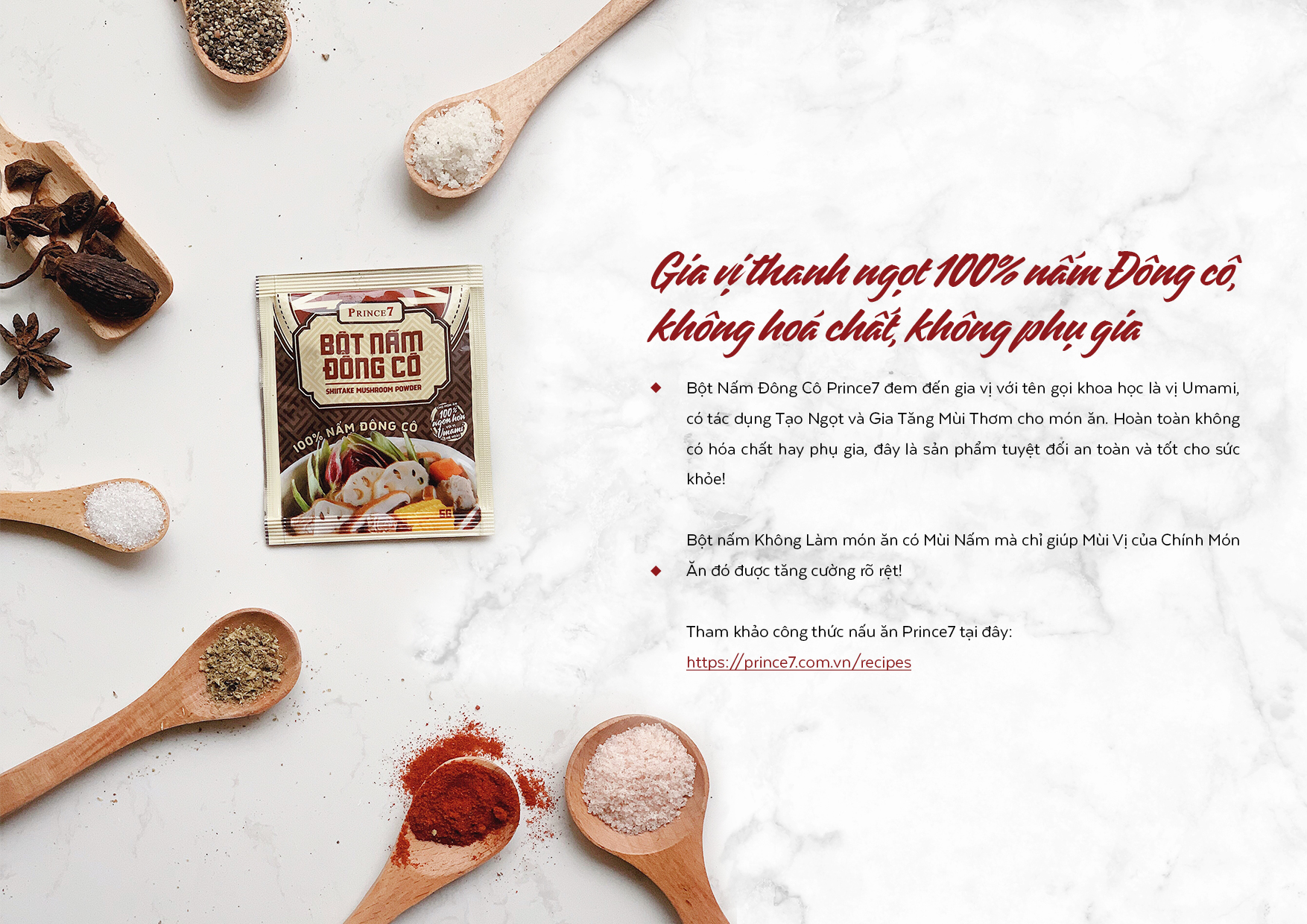 Bột nấm Đông Cô 100% Prince7