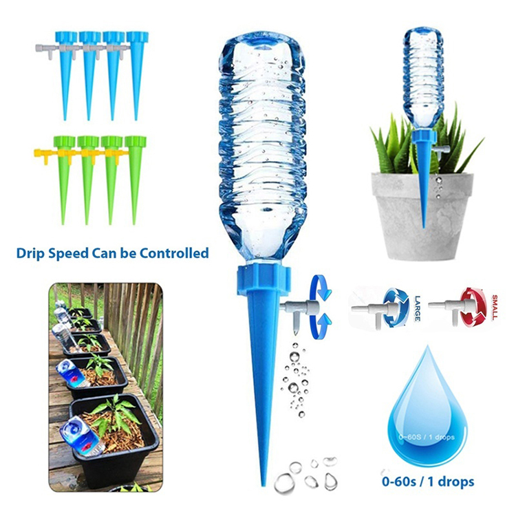 Self Watering Watering Flower Tool Durable 12PCS/Set Plastic Plant Earth
