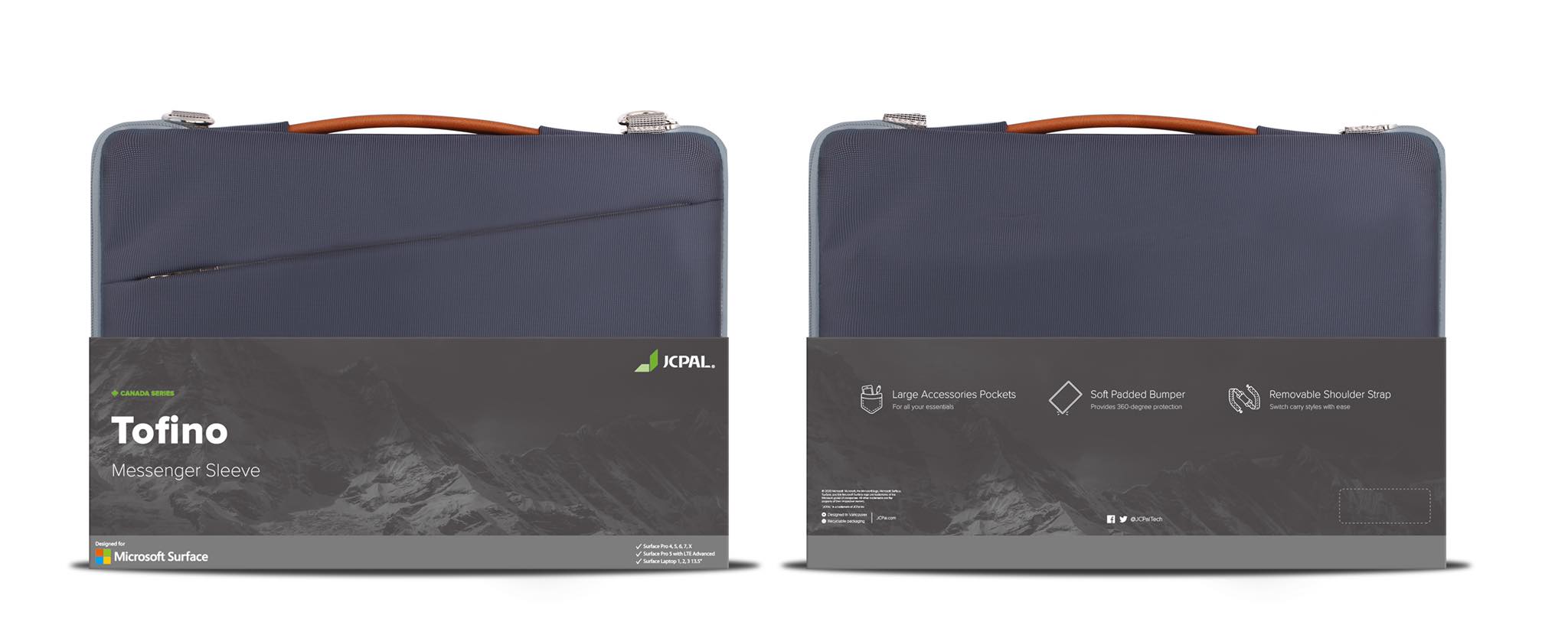 Túi Chống Sốc Quai Xách, Đeo Chéo JCPAL Tofino Messenger Dành Cho Macbook, Surface, Laptop 13 inch trở xuống - Hàng Chính Hãng 9