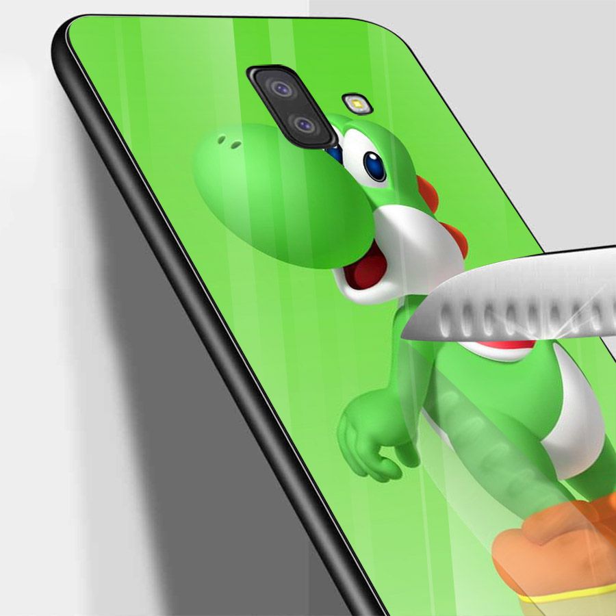 Ốp kính cường lực cho điện thoại Samsung Galaxy J6 - super mario MS MARIO002