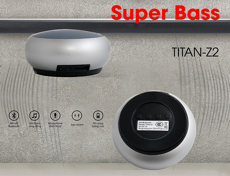 Loa Bluetooth TITAN Z2 - Hàng Chính Hãng